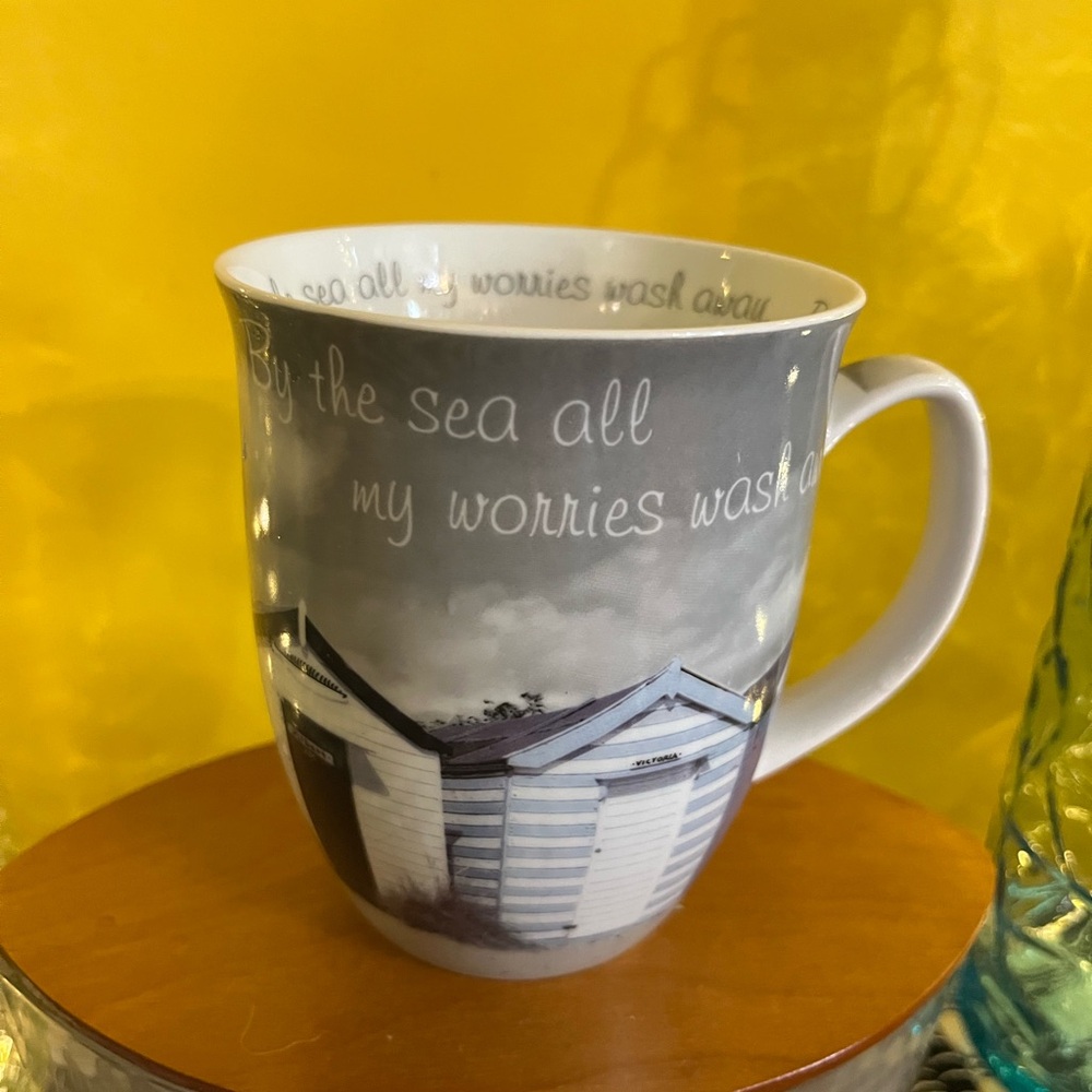 By the Sea Coastal Gray Mug